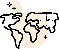 ساعت دیواری جهان نما تبلیغاتی