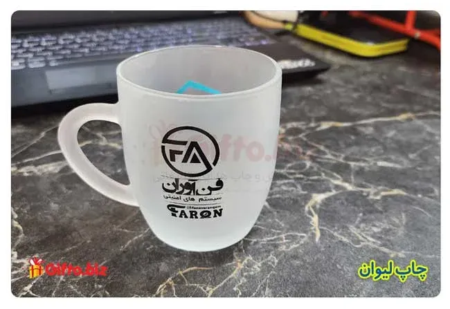 چاپ لیوان شیشه ای