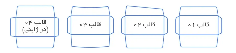 پاکت ملخی گلاسه 135 گرم (2000 تایی)