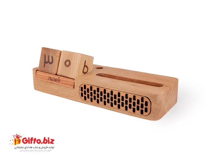 تقویم رومیزی چوبی ZC023