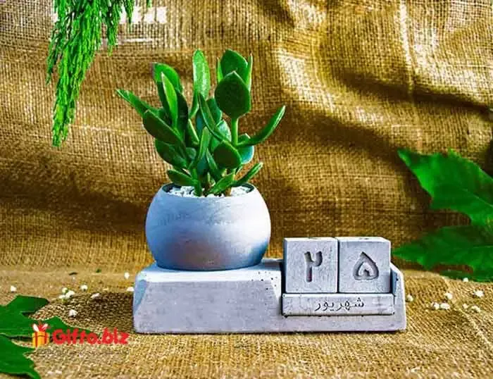 ست تقویم رومیزی بتنی آذین GBO76