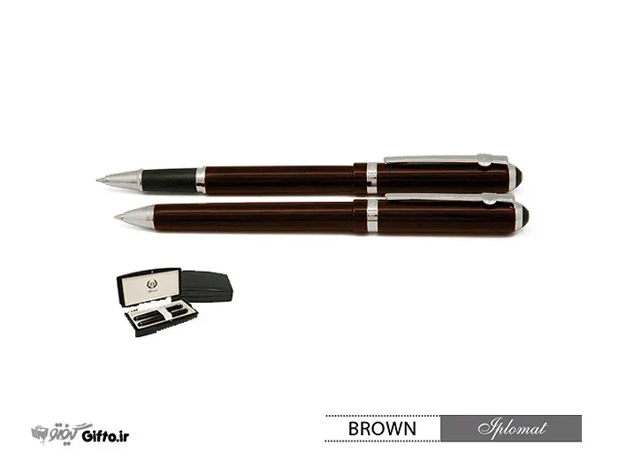 قلم Brown ایپلمات تبلیغاتی با چاپ لوگو اختصاصی — خودکار تبلیغاتی | گیفتو