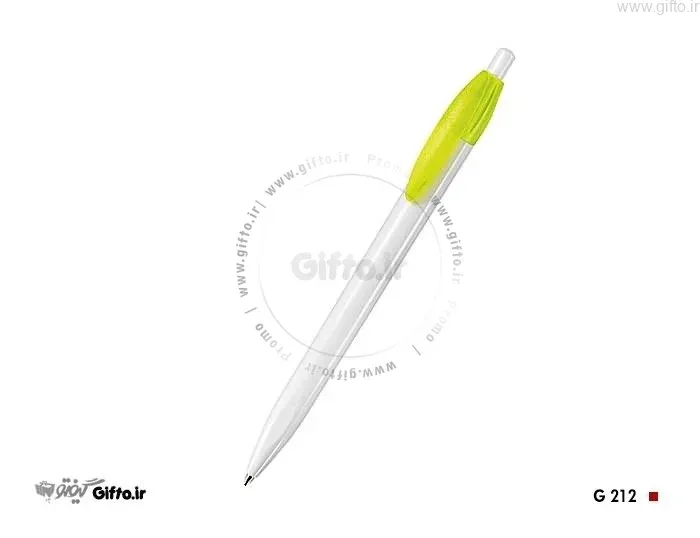 خودکار پلاستیکی فشاری تبلیغاتی ۲۱۲ با چاپ لوگو اختصاصی — خودکار پلاستیکی تبلیغاتی | گیفتو