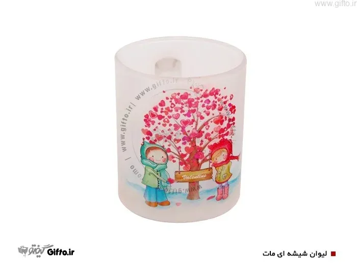 ماگ شیشه ای مات با چاپ لوگو اختصاصی — لیوان شیشهای تبلیغاتی | گیفتو