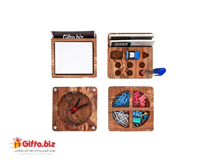 ست هدیه تبلیغاتی چوبی F01