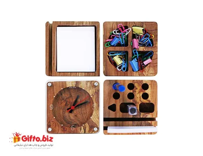 ست هدیه تبلیغاتی چوبی F01