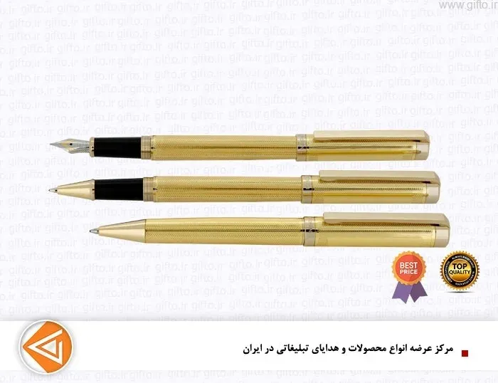 قلم طلایی WONDER یوروپن تبلیغاتی با چاپ لوگو اختصاصی — خودکار تبلیغاتی | گیفتو