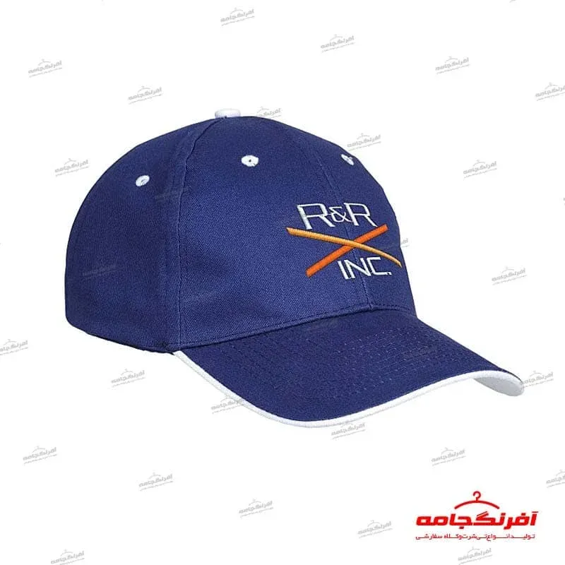 کلاه تبلیغاتی کتان GP4 - کلاه تبلیغاتی با چاپ و گلدوزی کلاه | گیفتو