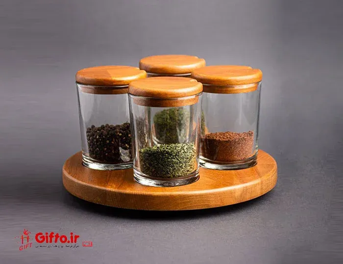 ست جا ادویه و مربا خوری گردان OAK