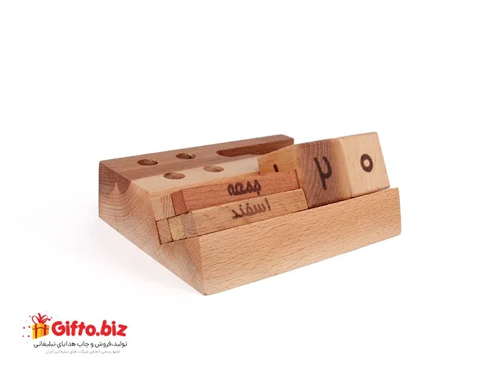 تقویم رومیزی چوبی تبلیغاتی ZC022