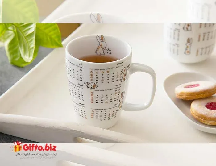 ماگ سفید سوئدی G-za01 با چاپ لوگو اختصاصی — لیوان سرامیکی تبلیغاتی | گیفتو