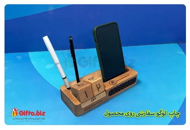 هولدر موبایل چوبی تبلیغاتی DA04