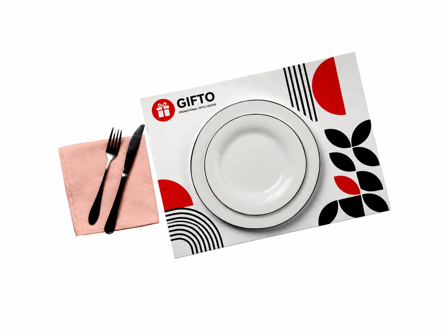 Table Mat(زیر بشقابی-زیر سینی)گلاسه135گرم دو رنگ