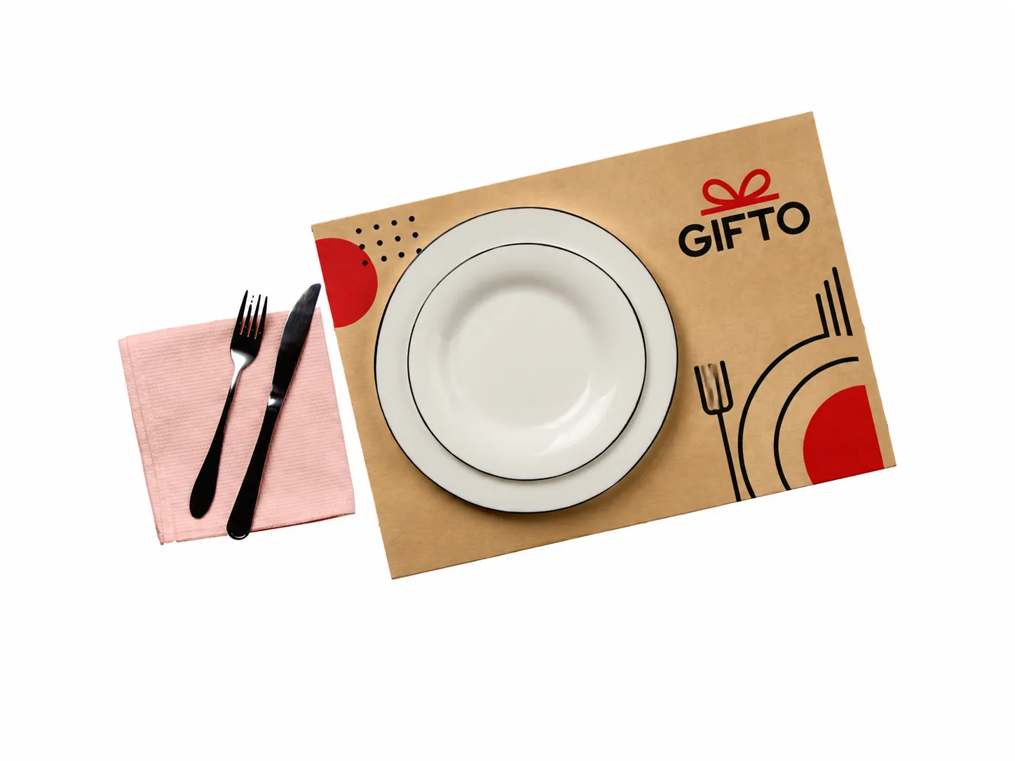 Table Mat(زیر بشقابی-زیر سینی)کرافت80گرم دو رنگ